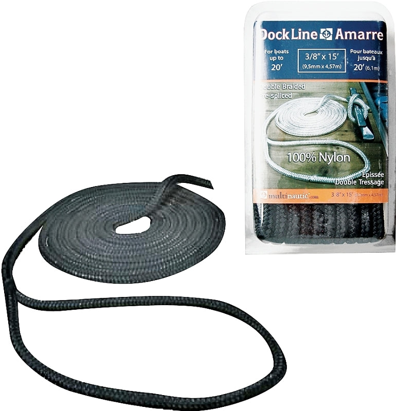 34901 NYLON DOCK LINE BLK
