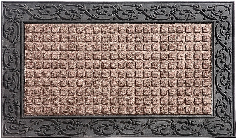 Simple Spaces 08ABSHE-30 Door Mat, 36 in L, 22 in W, Non-Woven Surface