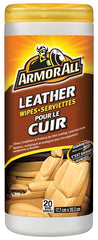 Armor All 10856 Leather Wipes, Effective to Remove: Dirt, Soil, 20-Wipes
