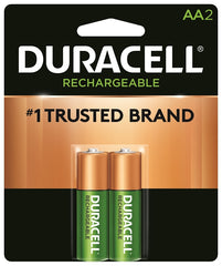 Duracell 66153 Battery, 2000 mAh, AA Battery, Nickel-Metal Hydride, Rechargeable