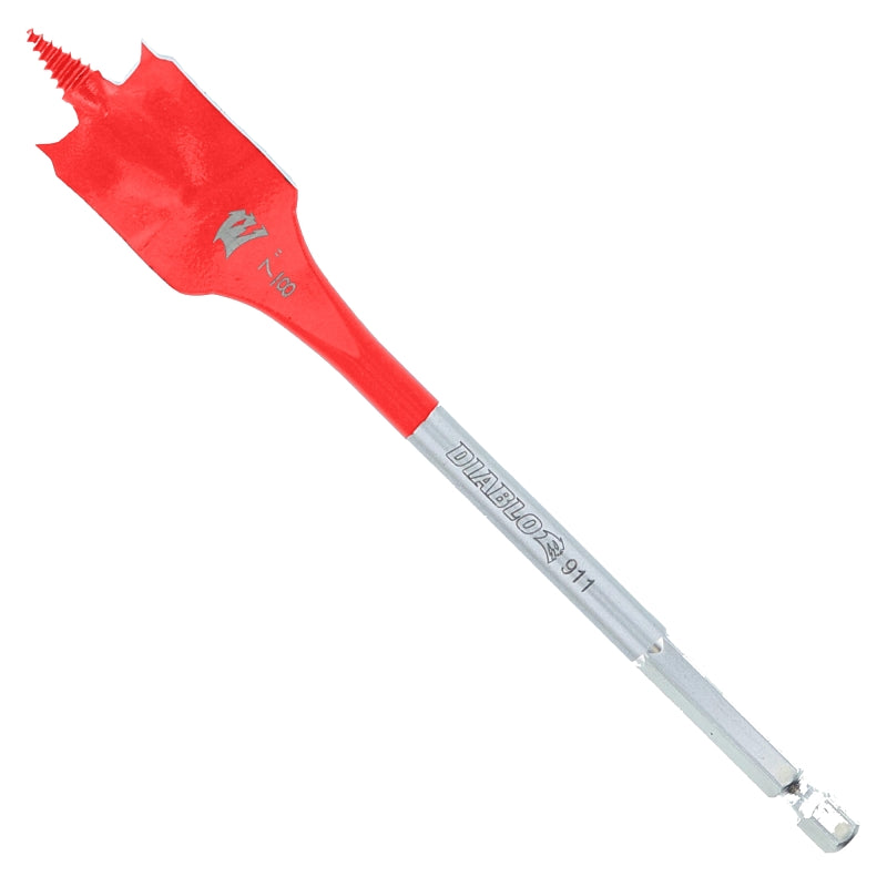 Diablo SPEEDemon DSP2110-P2 Spade Drill Bit, 7/8 in Dia, 6 in OAL, 10 mm Dia Shank, Hex Shank
