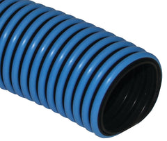 Abbott T32005002 Pool Vacuum Hose, 1-1/2 in ID, 1.81 in OD, 50 ft L, Polyethylene, Black/Blue