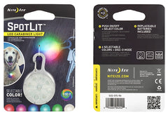 Nite Ize SPOTLIT Series SGS-07S-R6 LED Carabiner Light, Lithium Battery, LED Lamp, 20 hr Run Time
