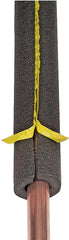 M-D 50162 Pipe Insulation, 6 ft L, Polyethylene, Black, 3/4 in Pipe