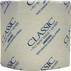North American Paper Classic Series 880299 Bathroom Tissue, 4 x 3-3/4 in Sheet, 1-Ply, Paper