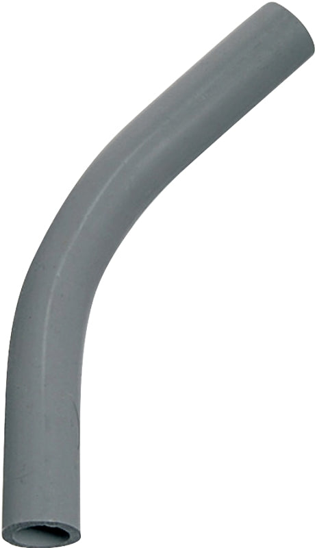 Carlon UA7AJ-CAR Conduit Elbow, 45 deg Angle, 2 in Plain End, PVC, Gray