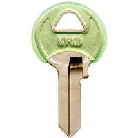 Hy-Ko 13005M1PDM Key Blank, Brass, Nickel, For: Master Cabinet, House Locks and Padlocks, M1PDM Key Number