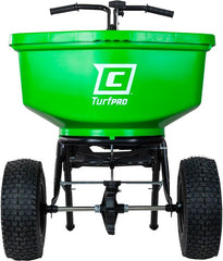 Chapin 8303C Contractor Turf Spreader, 100 lb, Steel Frame, Poly Hopper, Pneumatic Wheel