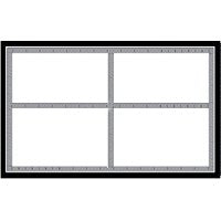 Centurion SLC501 Laser Sign, Black/Silver Background, 5-1/2 in W x 3-1/2 in H Dimensions