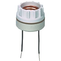Eaton Wiring Devices 609-BOX Lamp Holder, 250 VAC, 660 W, Porcelain Housing Material, White
