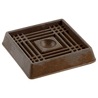 Shepherd Hardware 9074 Furniture Cup, Rubber, Brown, 1-5/8 in H x 1-5/8 in W Dimensions