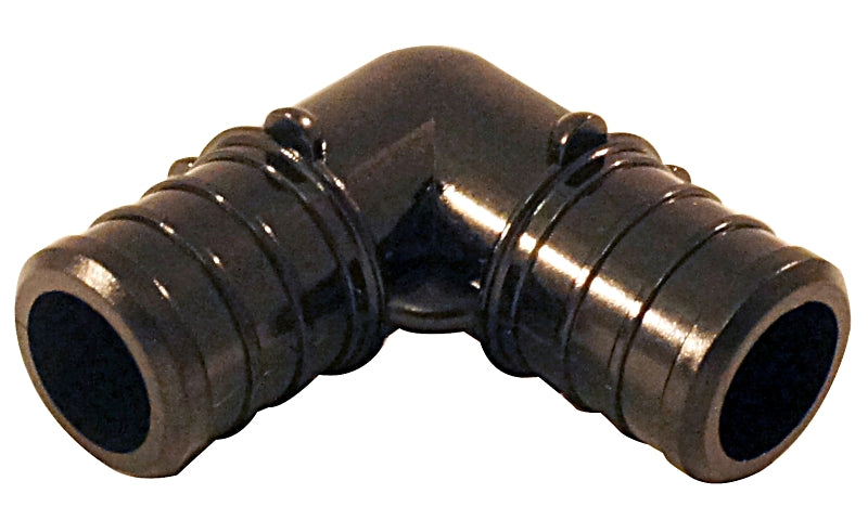 Apollo Valves ApolloPEX Series PXPAE125PK Pipe Elbow, 1/2 in, Barb, 90 deg Angle, Poly Alloy, 200 psi Pressure