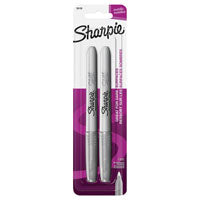 Sharpie 39108 Permanent Marker, Fine Lead/Tip, Silver Lead/Tip