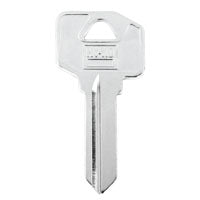 Hy-Ko 11010EZ2 Key Blank, Brass, Nickel, For: LSDA Cabinet, House Locks and Padlocks, EZ2 Key Number