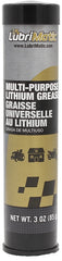 Lubrimatic 11312 Multi-Purpose Lithium Grease, 3 oz Cartridge, Black
