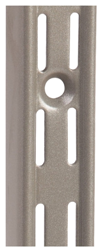 Knape & Vogt 82 TI 16.5 Shelf Standard, 450 lb, 14 ga Thick Material, 1-1/16 in W, 16-1/2 in H, Steel, Titanium