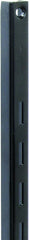 Knape & Vogt 80 80 BLK 24 Shelf Standard, 320 lb, 16 ga Thick Material, 5/8 in W, 24 in H, Steel