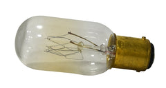 Sylvania 18321 Incandescent Lamp, 25 W, T8 Lamp, Double Contact Bayonet Lamp Base, 230 Lumens, 2850 K Color Temp