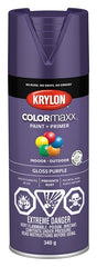 Krylon 455330007 Enamel Spray Paint, Gloss, Purple, 12 oz, Can
