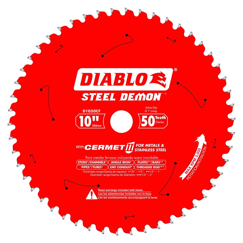 BLADE SAW 50T F/METAL&SS 10IN