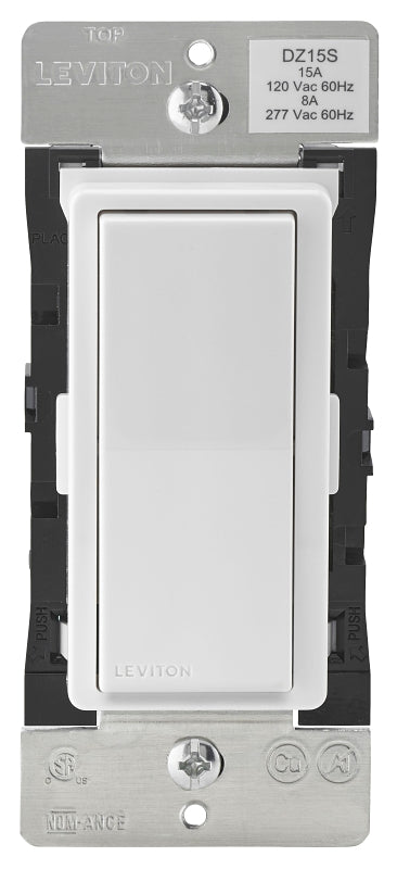 Decora Smart R51-DZ15S-1RZ Switch, 1 -Pole, 3 -Way, 120 V, 60 Hz, Z-Wave, Hardwired, Light Almond/White