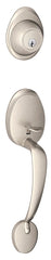 Schlage Barcelona Series JH58BAR619 Combination Lockset, Mechanical Lock, Handleset Grip Only Handle, Satin Nickel, No