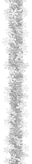HolidayTrims 3686013 Holiday Garland, Silver, 15 ft L, Tinsel