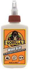 Gorilla 6212001 Wood Glue, Light Tan, 118 mL Bottle