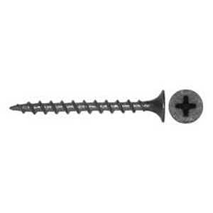 Reliable RzR Series DSC6114C1 Screw, 1-1/4 in L, Coarse, Full Thread, Flat Head, Phillips Drive, Type W Point, Steel