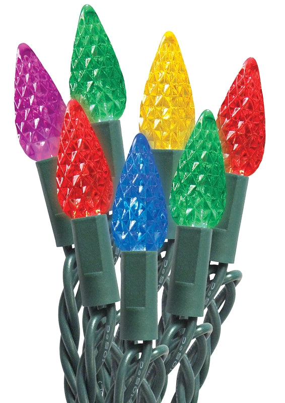 Sylvania String Lights, LED, Multi, C6, 50 Ct