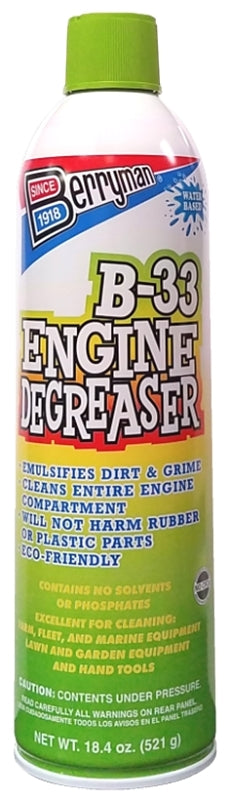 Berryman 1133 Engine Degreaser, 18.4 oz Aerosol Can, Liquid