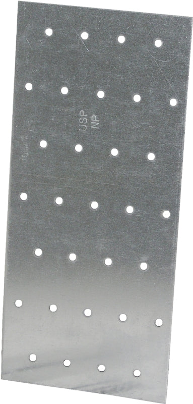 MiTek NP39 Truss Mending Plate, 9 in L, 3-1/8 in W, Steel, Galvanized, Nail Mounting