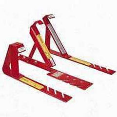 Qualcraft 2504 Fixed Roof Bracket, Adjustable, Steel, Red, Powder-Coated, For: 12/12 Fixed Pitch Roofs