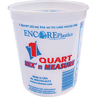 Leaktite-IPL Plastics 1044426 Multi-Mix Container, 1 qt Capacity, HDPE, Clear