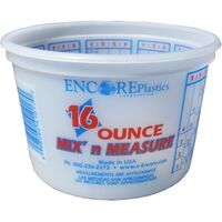 Leaktite-IPL Plastics 1045569 Mixing Container, 16 oz Capacity, HDPE