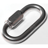 Baron 7350T-1/8 Quick Link, 132 lb Working Load, Steel, Zinc