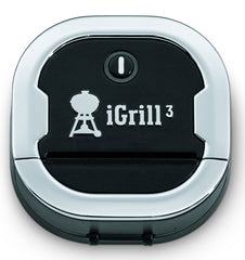 Weber iGrill 3 7204 Thermometer, -22 to 572 deg F, Digital Display, 5 in L Probe, Black