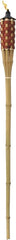 Seasonal Trends Y2568 Bamboo Torch, 60 in H, Bamboo, Fiberglass, and Metal, Brown, Natural Bamboo Finish