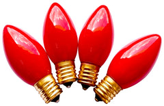 Hometown Holidays 16480 Replacement Bulb, 7 W, Intermediate Lamp Base, Incandescent Lamp, Ceramic Red Light
