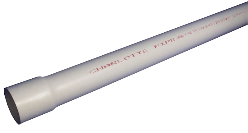 JM Eagle Schedule Series 27698 Pipe, 1-1/4 in, 20 ft L, Solvent Weld, SCH 40 Schedule, PVC