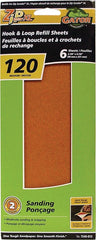 Gator 7245-012 Refill Sanding Sheet, 11-1/4 in L, 3-1/2 in W, 120 Grit, Medium, Aluminum Oxide Abrasive