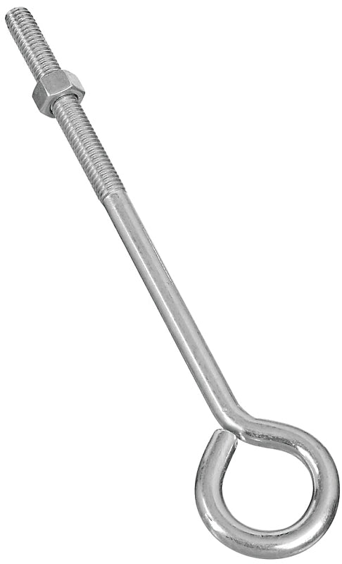 National Hardware N221-291 Eye Bolt, 3/8-16 Thread, 3 in L Thread, 1 in ID Dia Eye, 6.35 in L Shank, 160 lb Working Load