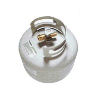Worthington 296975 Propane Gas Cylinder, 30 lb Tank, Steel