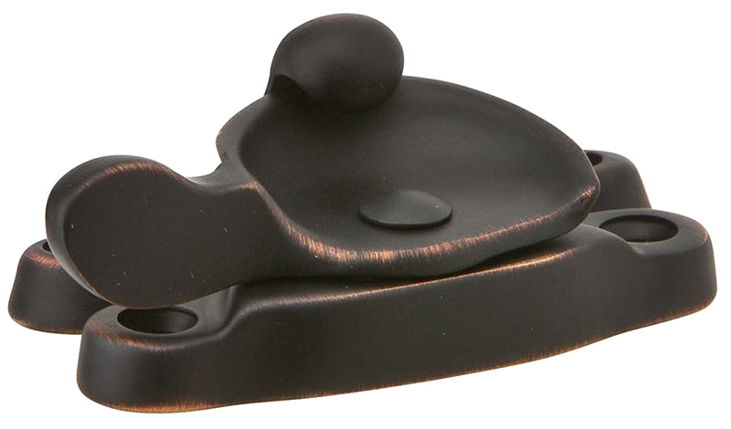 Schlage Ives Series 07 B716 Window Lock, 15/16 x 2-9/16 in Backplate, Brass, Aged Bronze