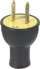Eaton Wiring Devices 3123BK-BOX Electrical Plug, 2 -Pole, 15 A, 125 V, NEMA: NEMA 1-15, Black