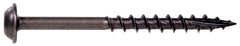 Hillman 8542171 Screw, #8 Thread, 2-1/2 in L, Coarse Thread, Round Head, Square Drive, Type 17 Point, Steel