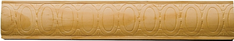 Waddell MLD360 Emboss Moulding, 96 in L, 2 in W, Pine Wood