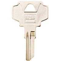 Hy-Ko 11010IN24 Key Blank, Brass, Nickel, For: ILCO Cabinet, House Locks and Padlocks, IN24 Key Number