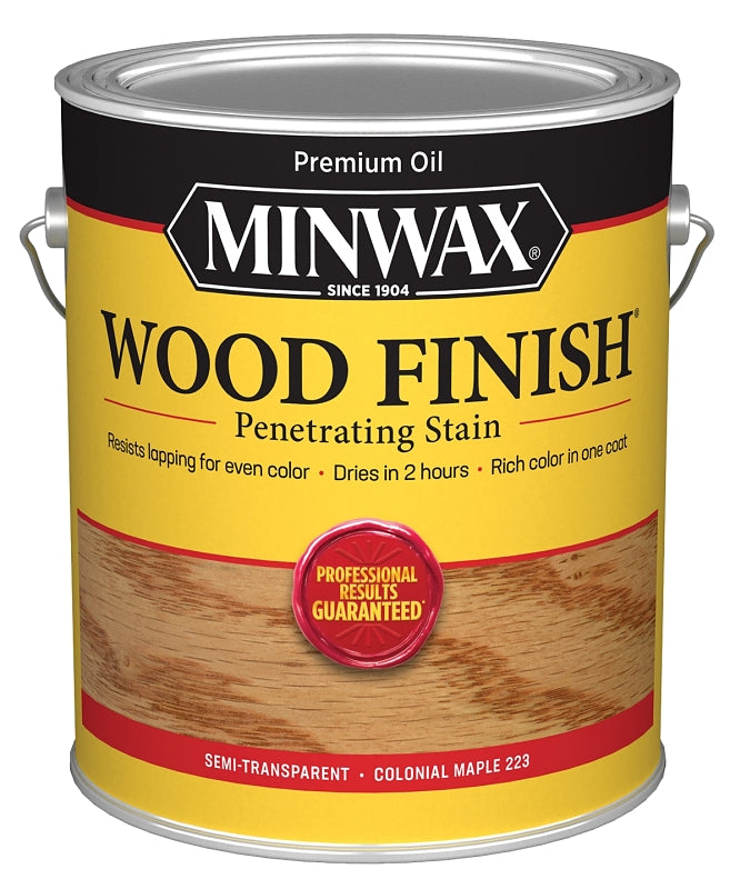 Minwax Wood Finish 71005000 Wood Stain, Colonial Maple, Liquid, 1 gal, Can