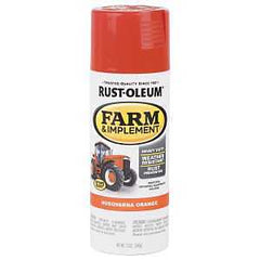 Rust-Oleum 303472 Enamel Spray Paint, Gloss, Husqvarna Orange, 12 oz, Can